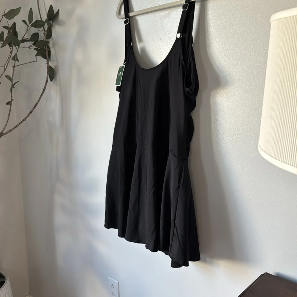 EoMENIE Black Pullover One-Piece Swimsuit Size 20W Adjustable Straps Padded Bra - Picture 3 of 12